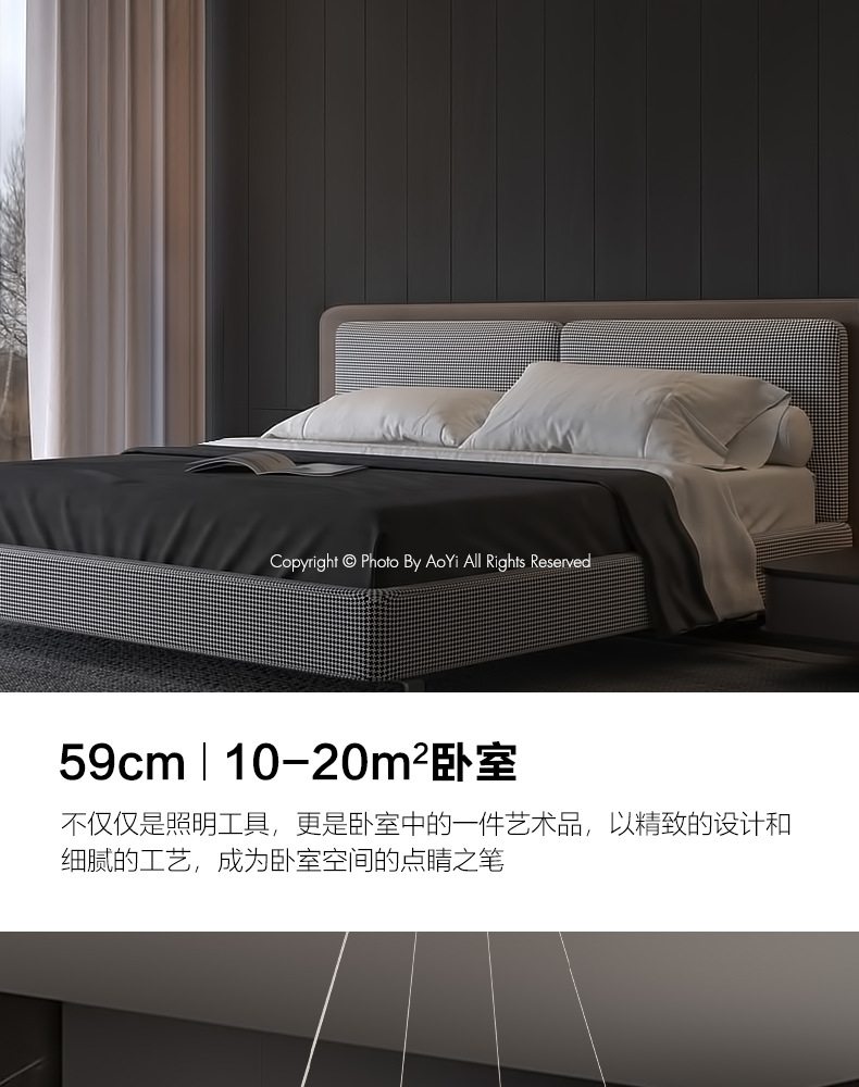 Modern light luxury living room chandelier, circular led hall light, designer creative model room, bedroom and dining room lighting fixtures pic 6