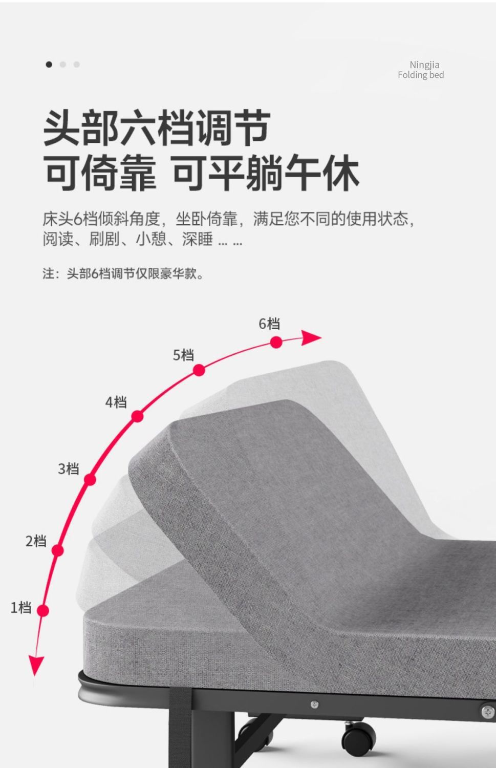 单人折叠床午休床成人折叠床办公室午睡神器折叠床单人便携式四折详情19