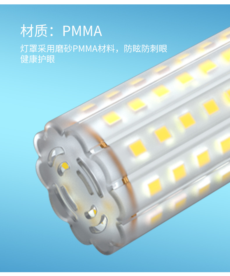 LED bulb screw socket energy-saving corn lamp, ultra-bright household E27E14 crystal chandelier, light source for living room, bedroom and dining room pic 14