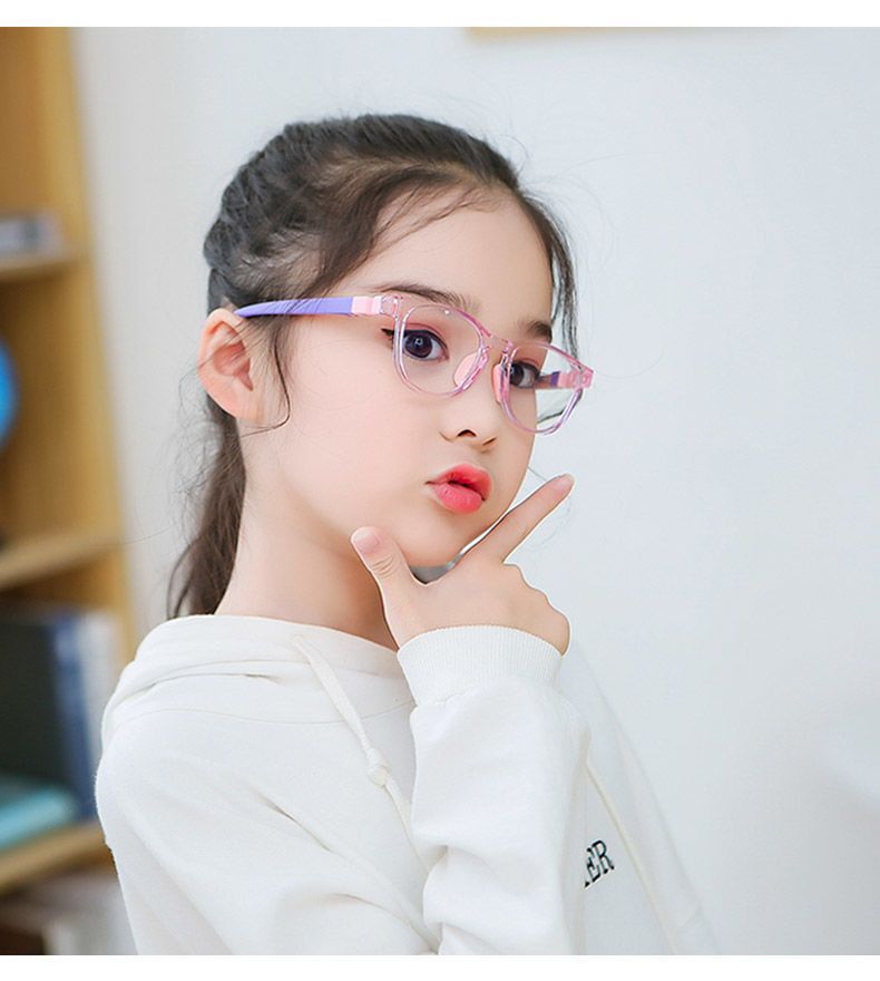 儿童硅胶TR90近视眼镜框架防蓝光护目平光镜男女学生弱视远视镜框详情10