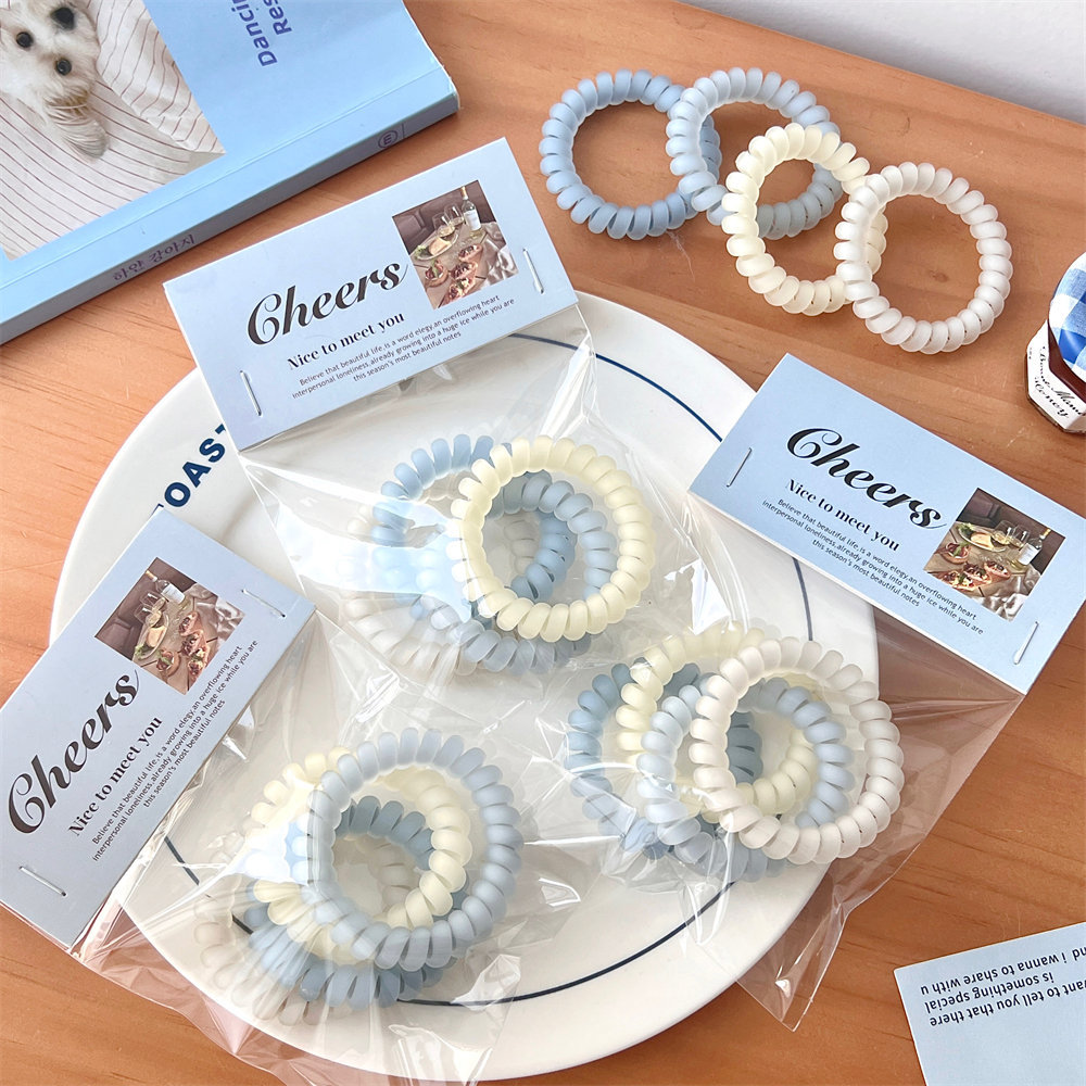 The simple matte sea salt blue hair band is elegant and versatile, with a girlish heart. It features a high-elasticity, durable and seamless hair accessory pic 28