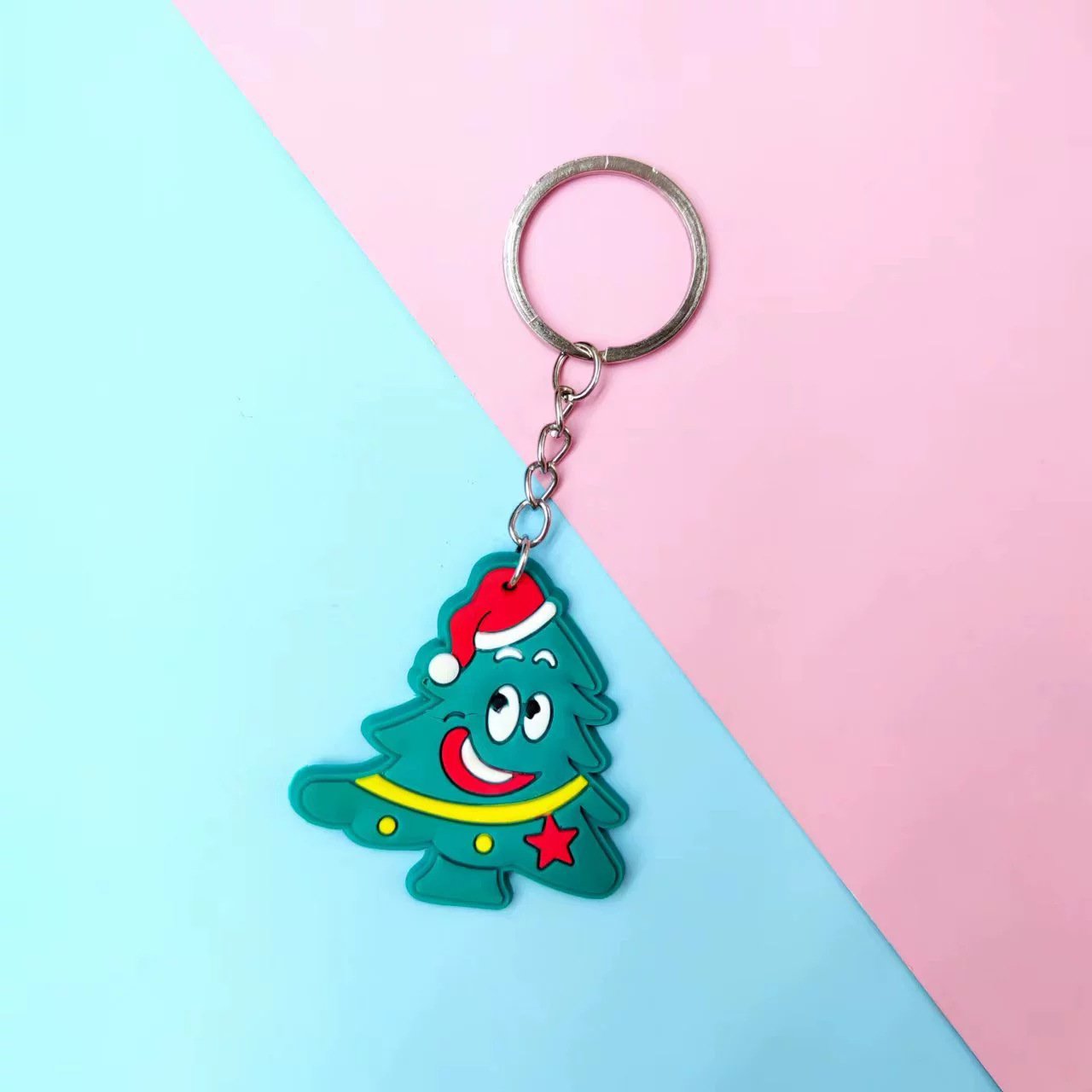 圣诞节新款钥匙扣饰品圣诞树麋鹿配件可爱PVC材质P5421礼品馈赠详情21