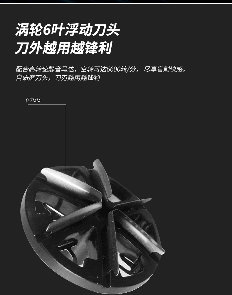 男士便携式男友刮胡刀全身水洗充电式胡须刀旅行款迷你电动剃须刀详情4