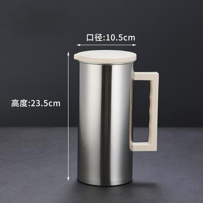 Stainless steel large-capacity cold water kettle, high-temperature resistant household explosion-proof and shock-proof teapot, large-capacity cold water cup, cold boiled water pic 1