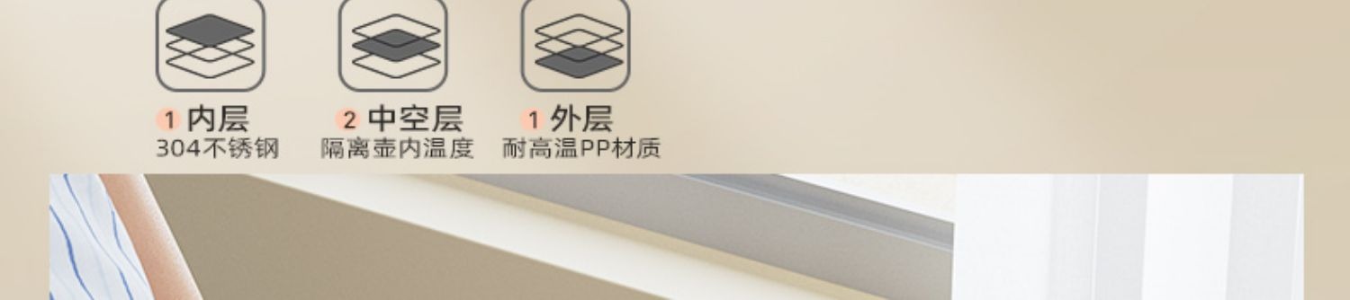 Household stainless steel insulated kettle, constant-temperature automatic power-off, large-capacity electric kettle, constant-temperature integrated pic 10