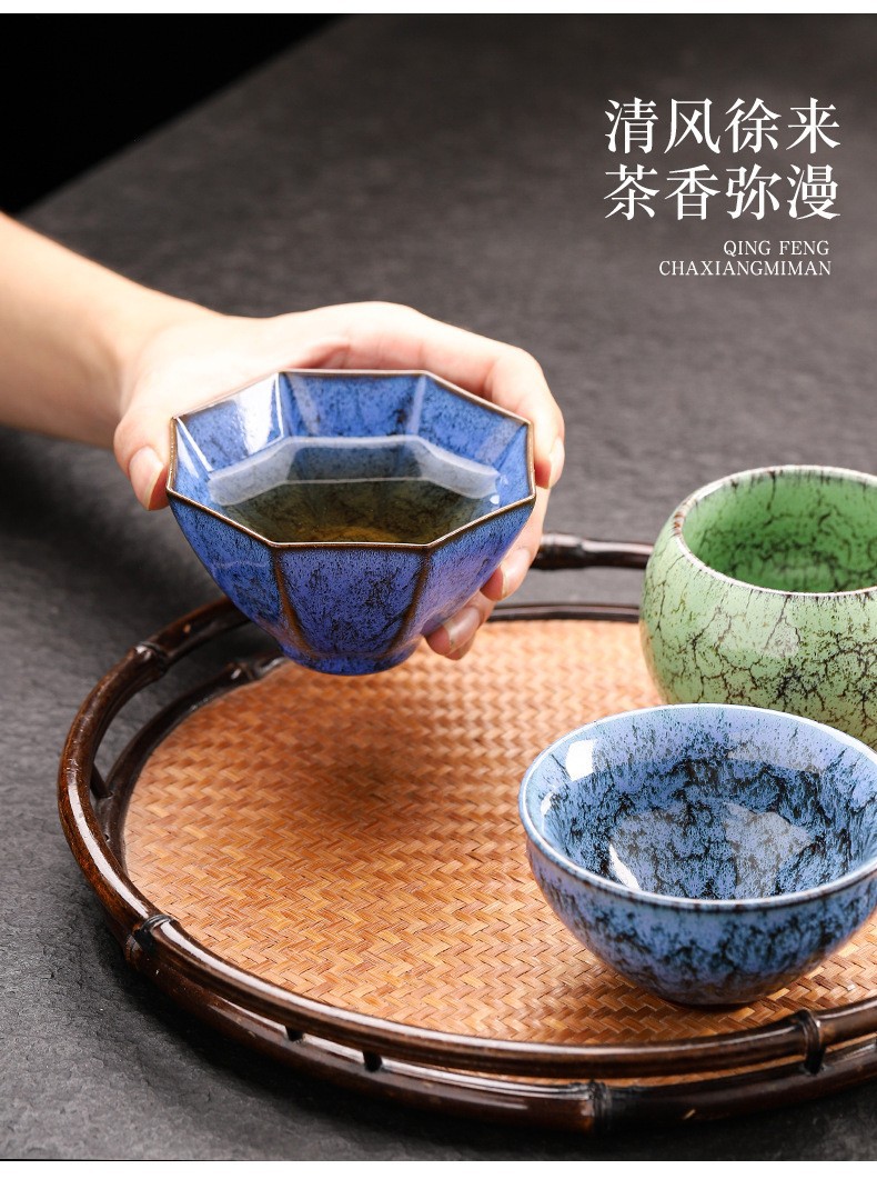 窑变建盏五行杯主人杯单杯开片蝉翼纹个人茶杯陶瓷品茗杯功夫茶具详情8