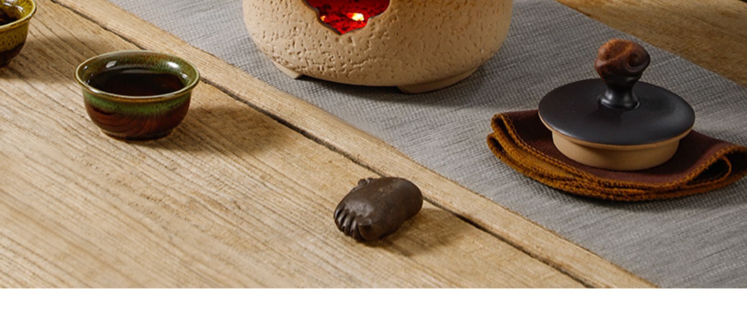 围炉煮茶室内家用器具全套烧烤炉烤火炉子碳炉陶土炭炉烤茶套装详情16