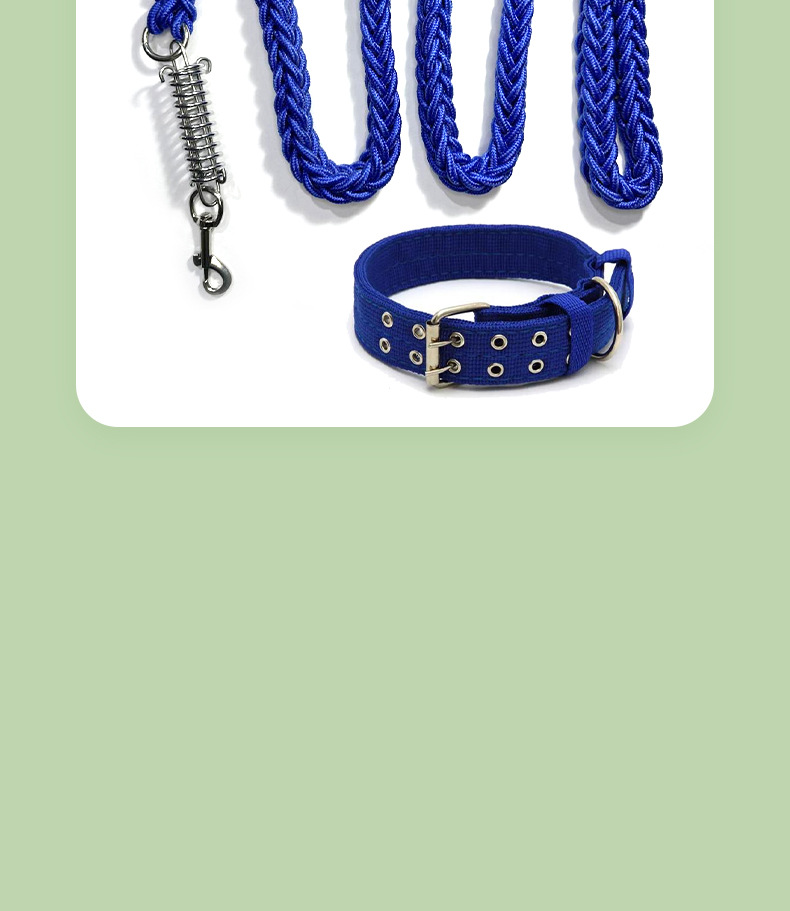 Factory direct sales of buffer spring traction ropes, explosion-proof, anti-biting and non-constricting large dog walking ropes pic 12