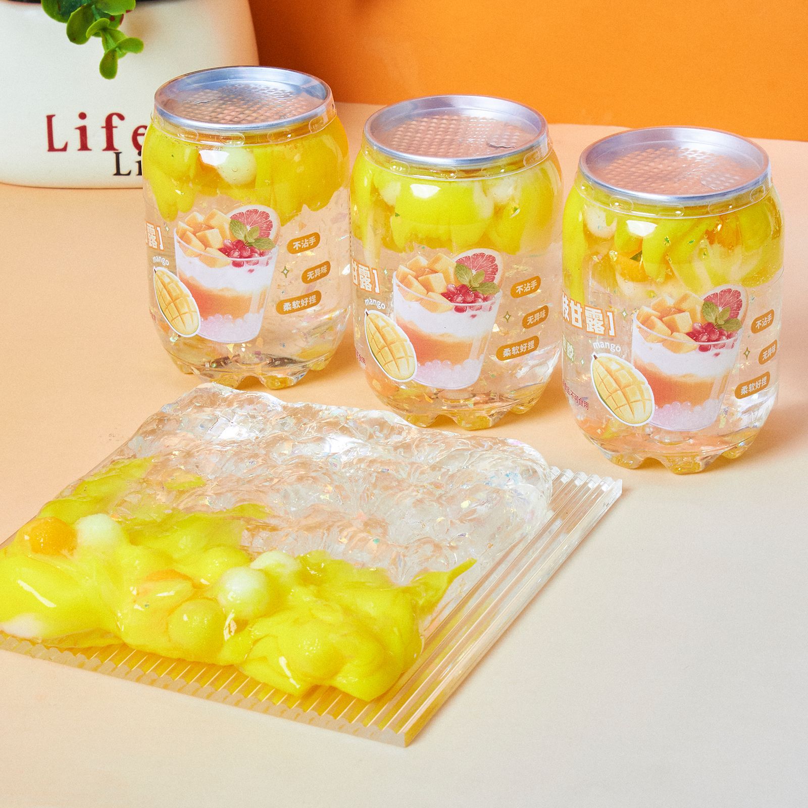 儿童史莱姆水果奶昔起泡胶不粘手超高颜值彩泥玩具水晶泥厂家直销详情33