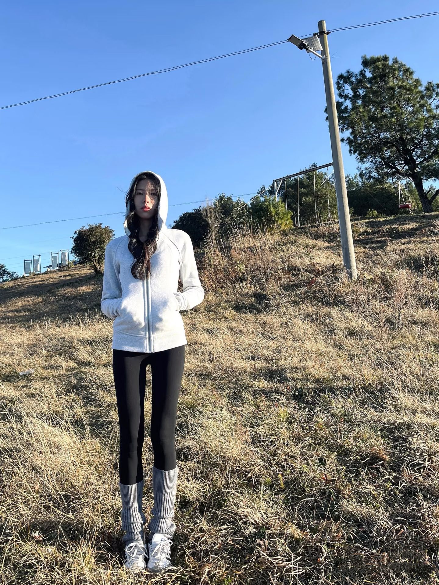 修身外套女款正肩卫衣秋冬季衣服连帽衫收腰紧身显瘦上衣2025新款详情10