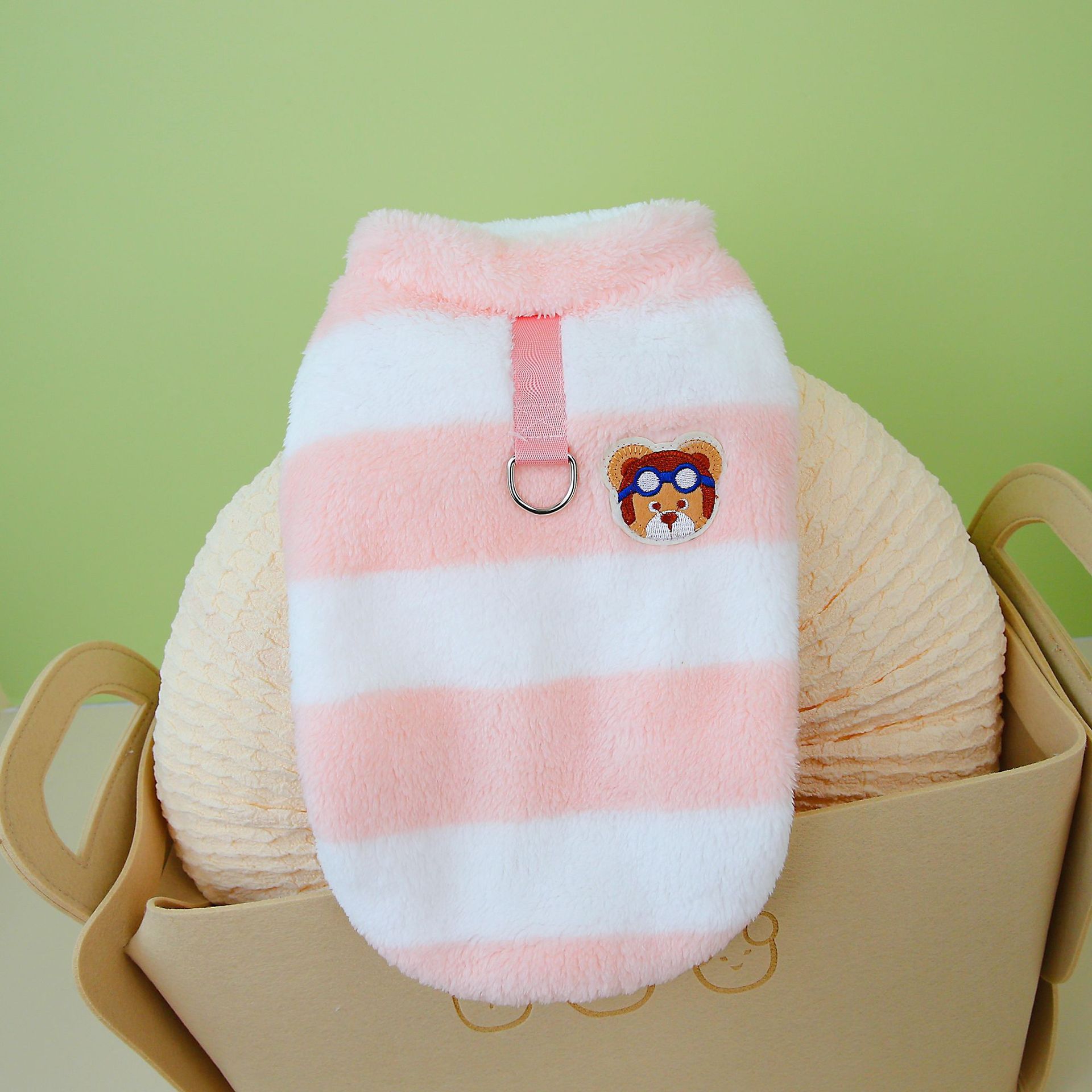 宠物衣服秋冬新款柯基腊肠绒衣中大型犬狗狗法兰绒面料两脚衣现货详情9