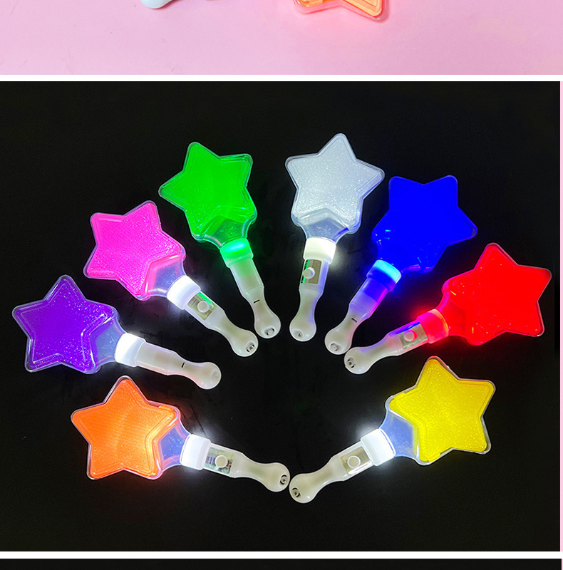 星星荧光棒心型灯牌演唱会道具发光五角星闪光灯玩具应援棒详情18