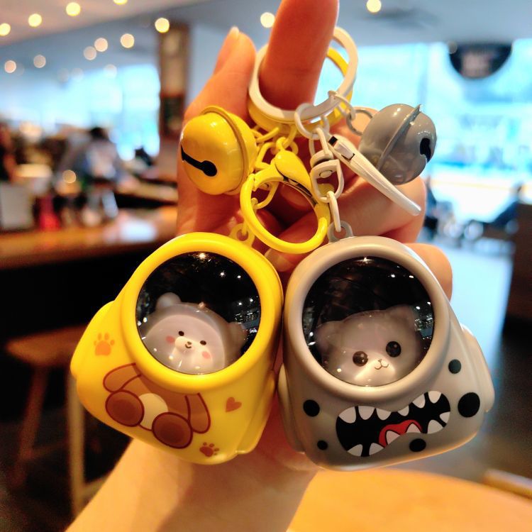 小熊钥匙扣包包挂件网红氛围灯钥匙链爪机礼品小礼物详情5