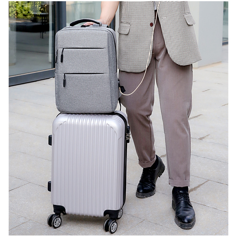 Cross border business backpack mochila multifuncional de gran capacidad para hombres advanced sense laptop bag USB imprimible pic 18