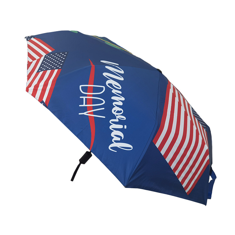 Amazon Independence Day umbrella, automatic folding umbrella, full-page printed logo, sunshade umbrella, digital printing gift umbrella pic 5