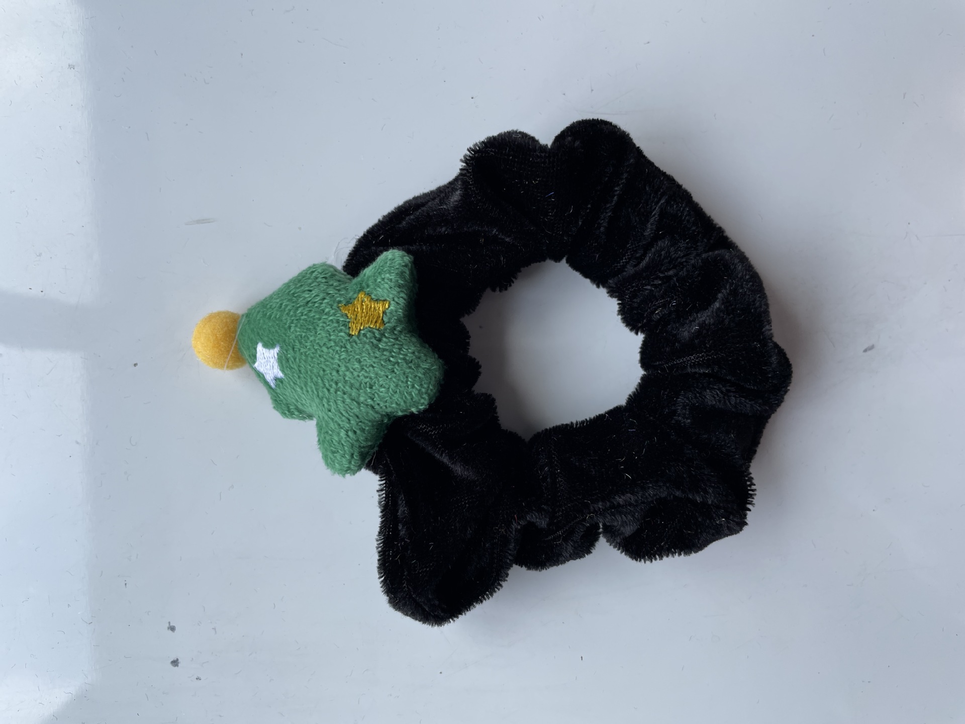 卡通圣诞毛绒发圈 麋鹿老人圣诞节发饰 可爱圣诞树跨境爆款大肠圈详情14