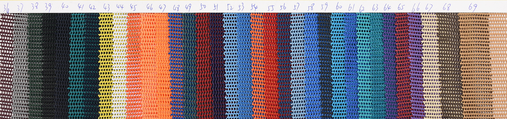 Wholesale of 012-6 polyester thickened cap mesh fabric for luggage, shoes, handbags, baseball caps and breathable mesh fabric pic 6