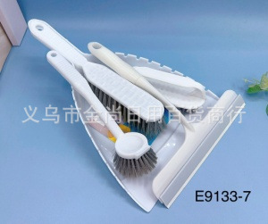 Book desk cleaning, plastic waste forklift, mini dustpan, broom, small broom handle set, household handheld small dustpan pic 8