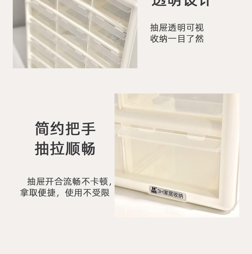 抽屉式零件盒收纳柜箱家用分格塑料透明工具盒收纳物料盒子大容量详情30