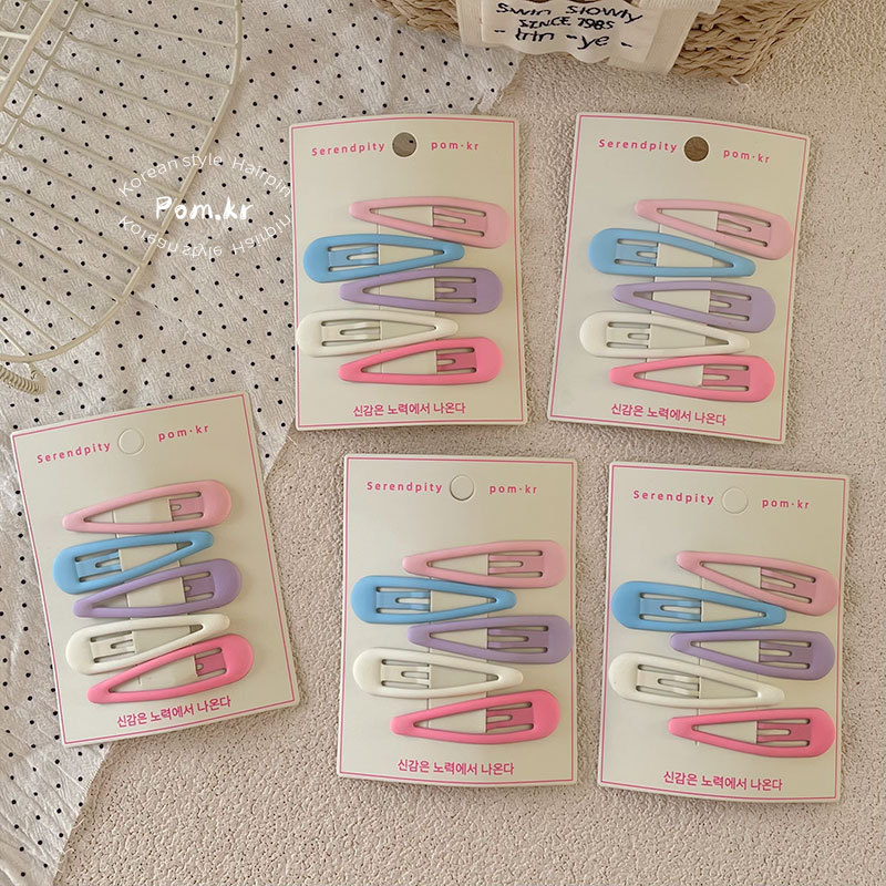 新款韩版简约马卡龙色系bb夹少女前额碎发刘海夹儿童侧边掰掰夹女详情7