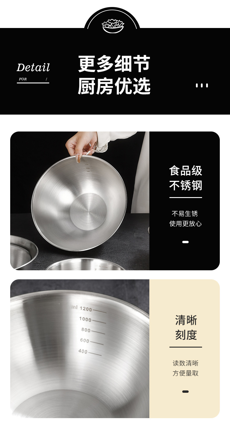 食品级不锈钢料理盆水槽洗菜篮洗菜盆厨房用具不锈钢盆收纳篮详情15