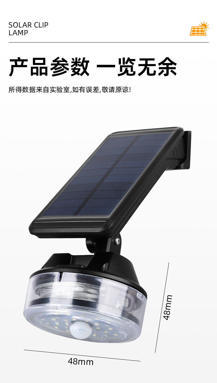Cross-border new outdoor solar-powered sensor pull wire wall lamp simulation monitoring, no need for charging, large-capacity garden lamp pic 1