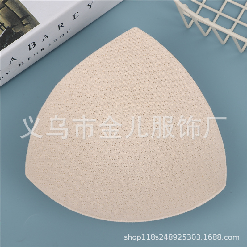 三角形泳装胸垫瑜伽服海绵胸垫婚纱礼服海绵透气插片厂家直销详情2