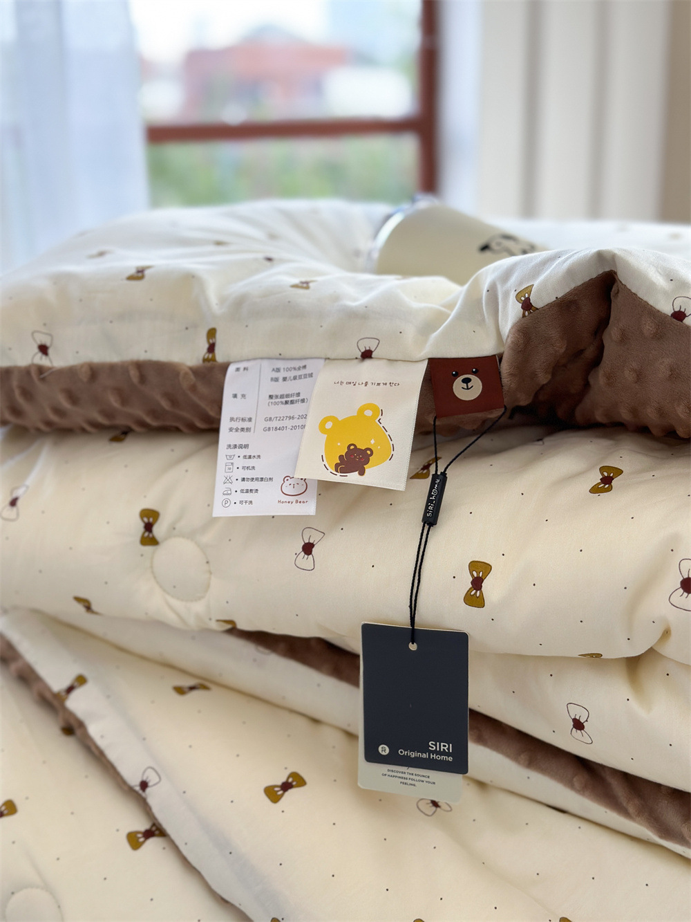 13372 All-cotton cartoon small floral print spring and autumn quilt soothing, bean quilt warm and fleece winter quilt core pic 50