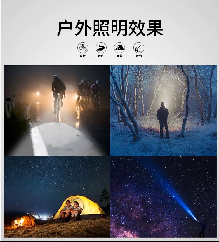 跨境强磁汽修手电筒强光充电调焦LED软管机床工作维修检修烧烤灯详情3