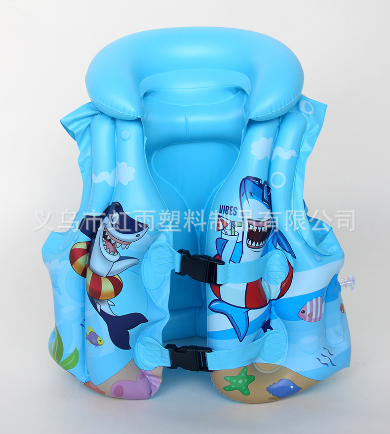 儿童游泳大浮力背心中小童通用初学者游泳装备专业充气马甲救生衣详情15