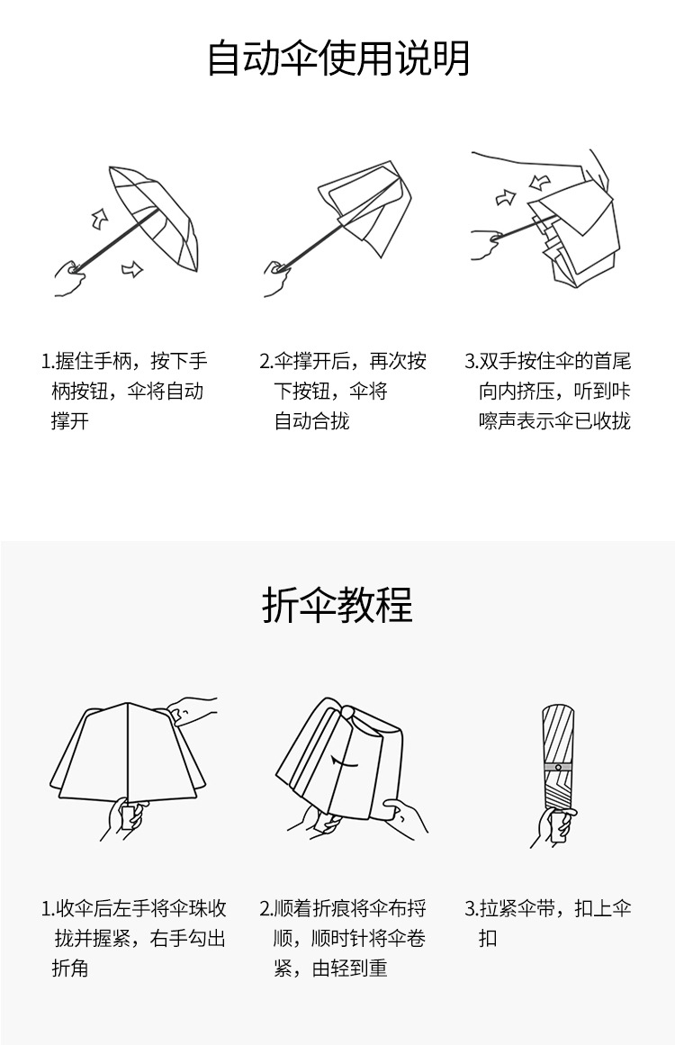 New three-fold gradient pink small flower black rubber fully automatic umbrella, sun umbrella, sun protection and UV protection umbrella, folding umbrella pic 18