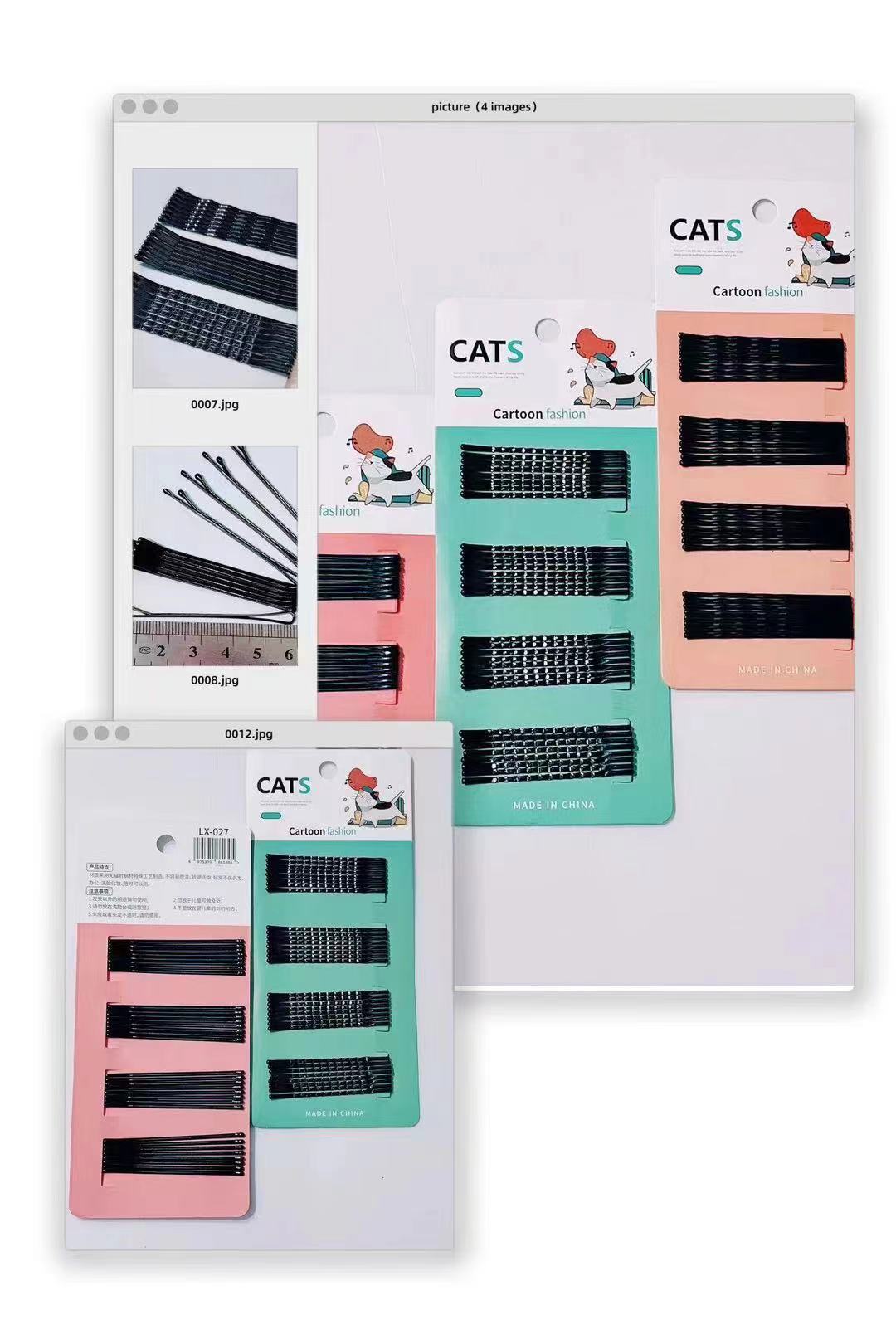 【1-8 Zones 】 Color straight clips 1800 yuan per box, color straight clips, curved hair clips, hair clips, bangs clips, small black clips, curved clips, fresh 1 yuan supply pic 5