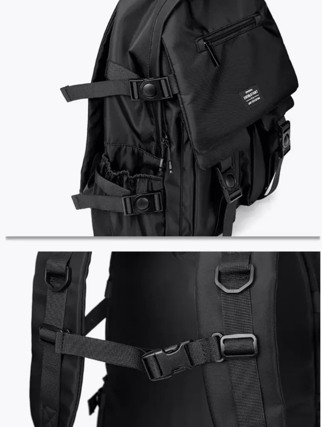 新款双肩背包男户外大容量学生书包可定LOGO轻便摄影包潮牌旅行包详情42