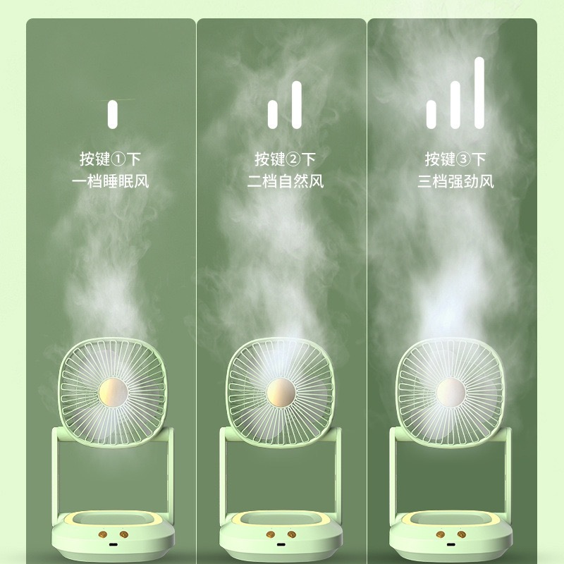 折叠户外风扇usb可充电小型学生宿舍床上夹扇迷你便携式礼品跨境详情10