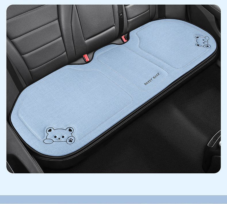 座椅垫座垫亚麻单片座椅套后排驾驶车坐垫四季通用卡通车内汽女士详情38