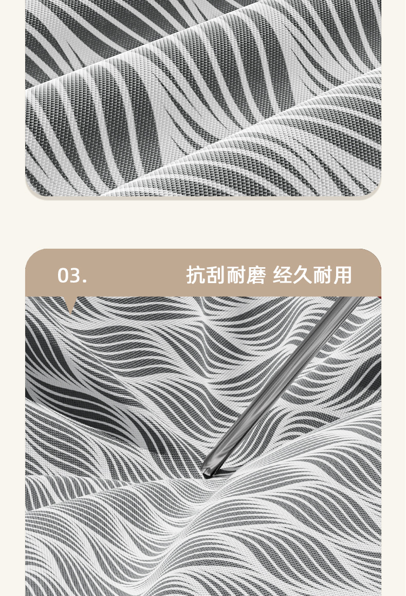 无纺布带盖衣物收纳箱家用可折叠树叶纹收纳箱衣柜储物拉链箱详情16
