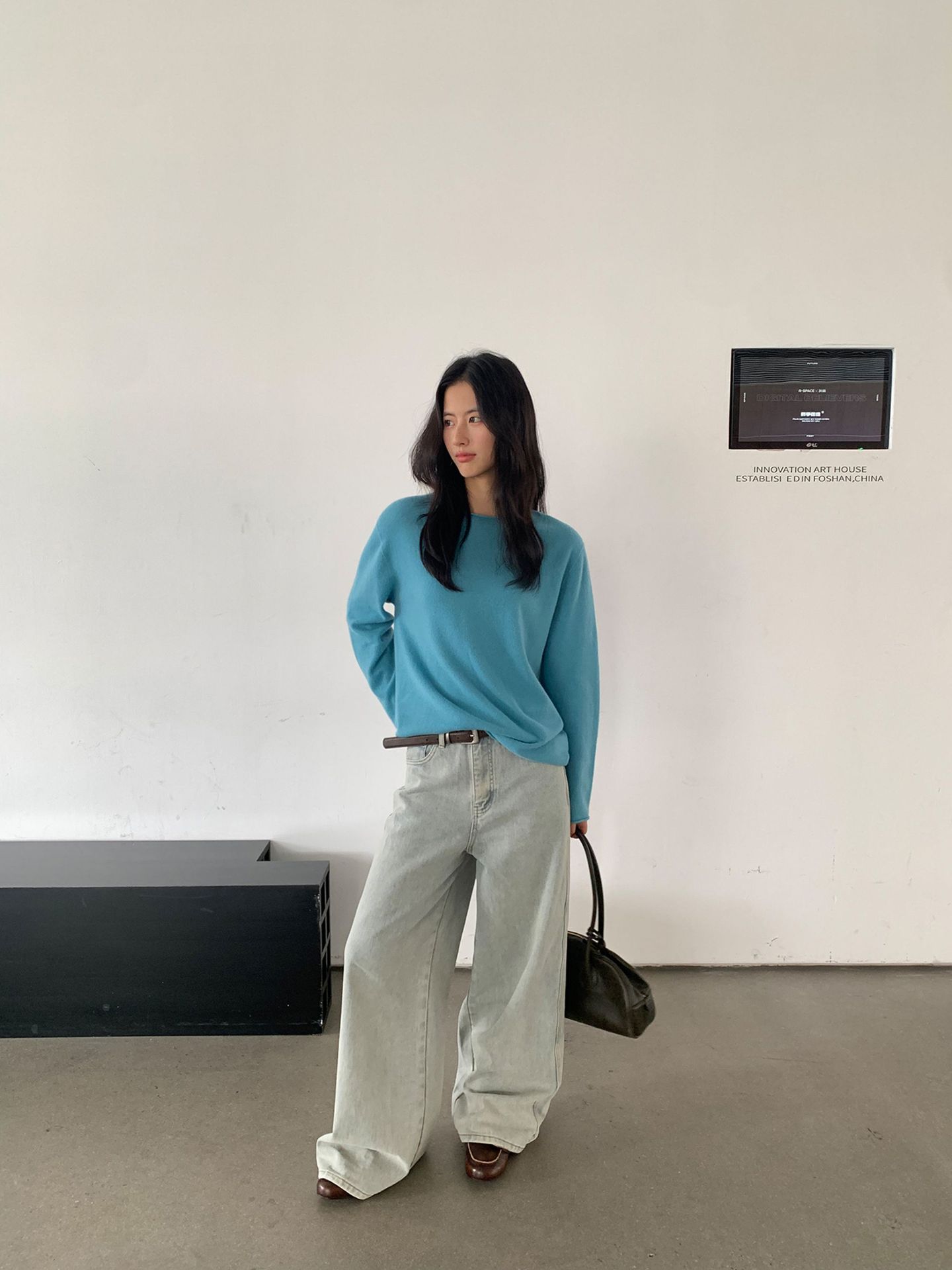 Korean-style seamless one-piece process round-neck pullover cotton and wool sweater, basic base layer for women a1183 in autumn and winter pic 76