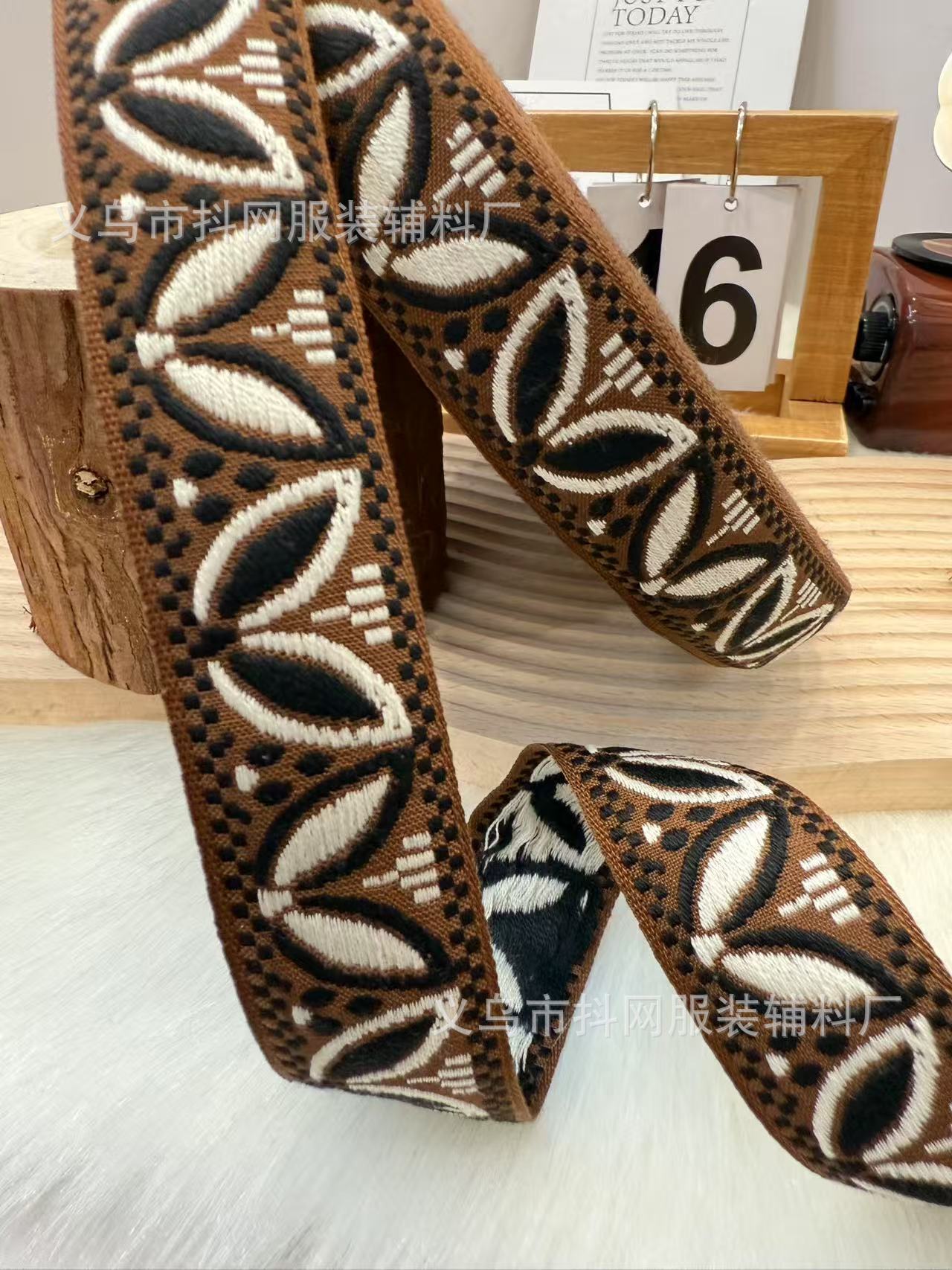 3.1cm flying saucer ethnic style jacquard embroidery webbing gift box packaging tape edge wrap tape performance costume accessories from the manufacturer pic 10