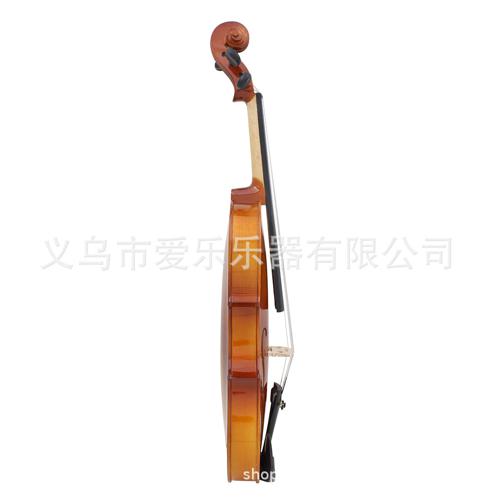 4/4 Solid wood violin natural color playing violin set for children, adults and beginners pic 8
