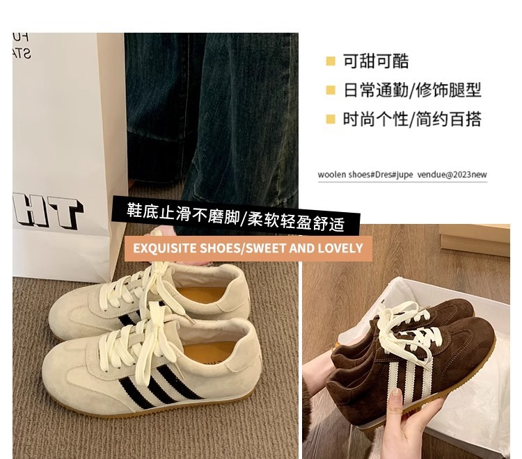 软底轻便德训鞋女2025新款春夏百搭网面透气爆款配裙子阿甘小白鞋详情3