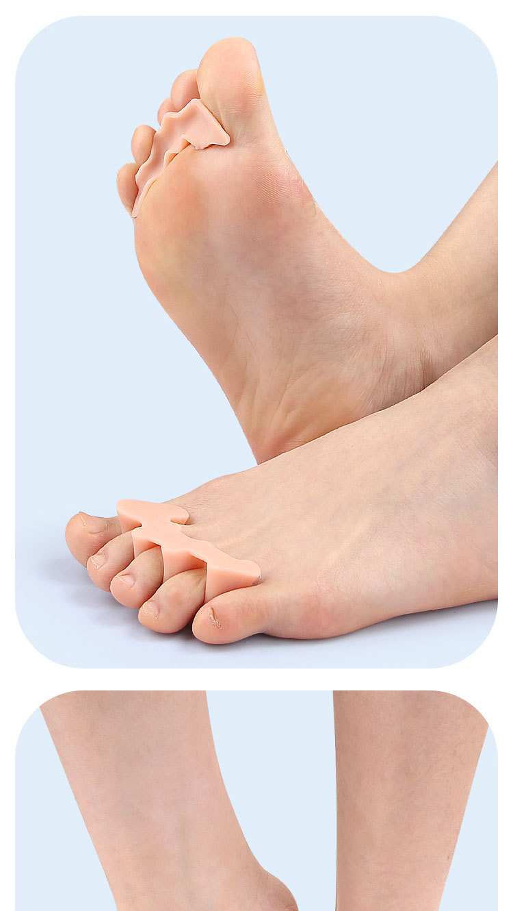 Three-hole hallux valgus toe device, double toe separator, toe separation device, little finger can wear shoe covers pic 42