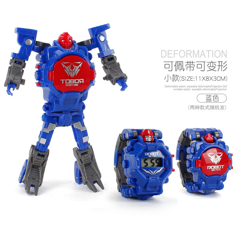 儿童变形手表电子玩具扭蛋机幼儿园礼物 趣味变形机器人电子手表详情9