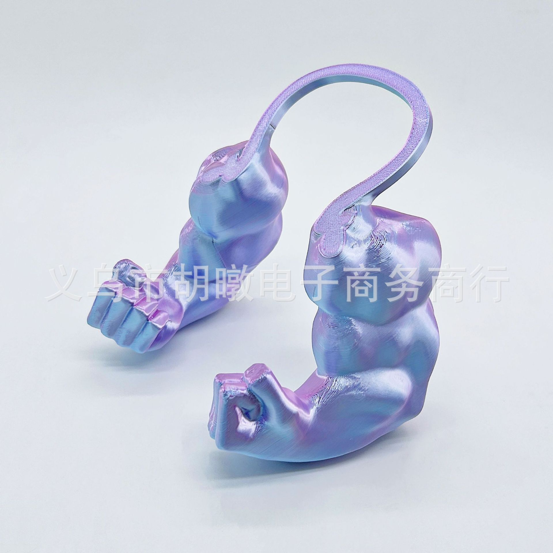 跨境Creative Green Giant arm3D打印恶搞宠物挂脖炫彩浩克手臂详情5