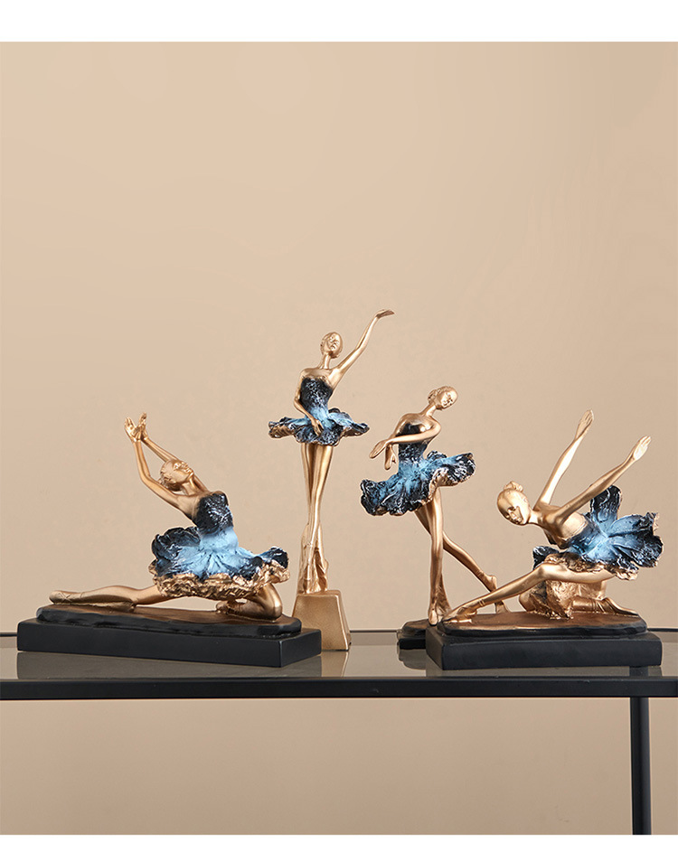 轻奢高档芭蕾舞女孩摆件装饰品玄关客厅电视柜酒柜舞蹈艺术高级感详情14