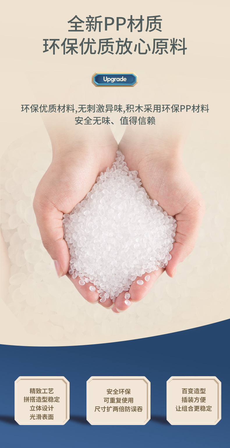 厂家定制儿童大颗粒积木 幼儿园早教益智莫兰迪diy玩具拼装积木详情7