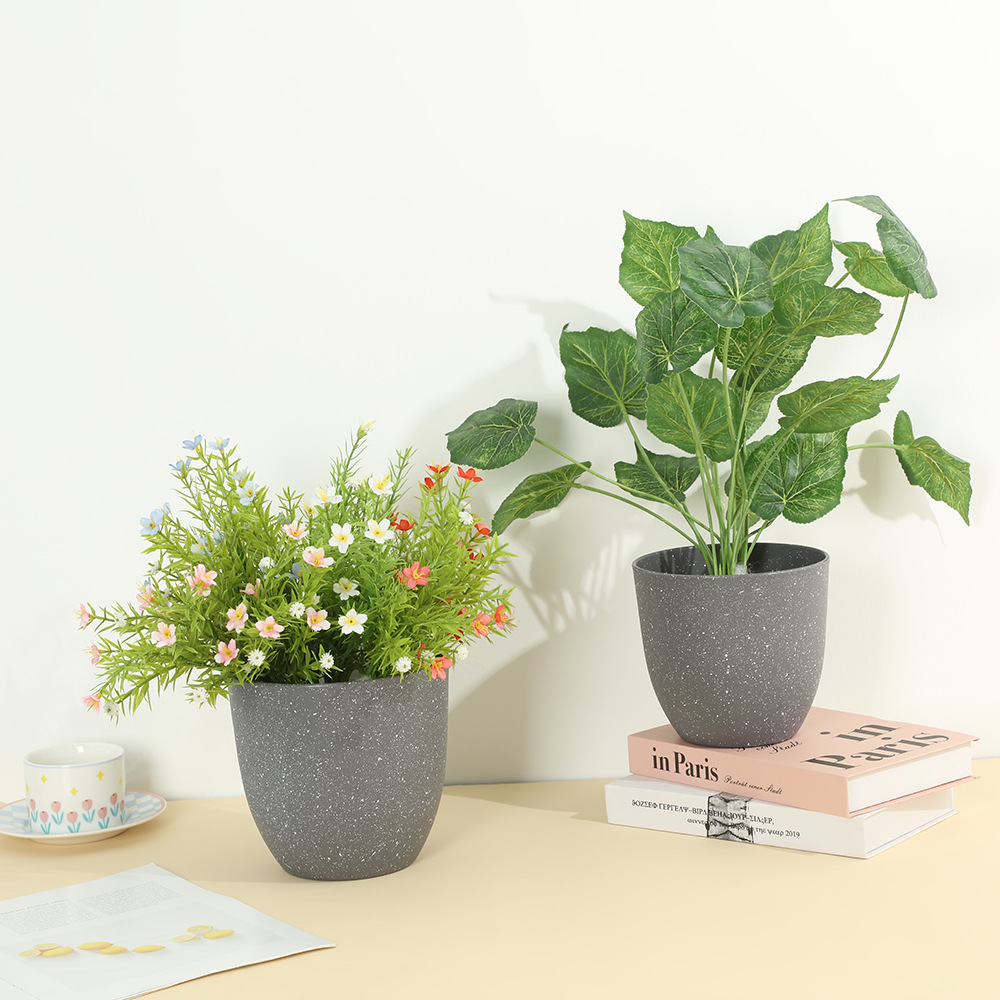 欧式圆形加厚花盆花卉塑料育苗盆家用绿植盆栽落地塑料花盆详情2