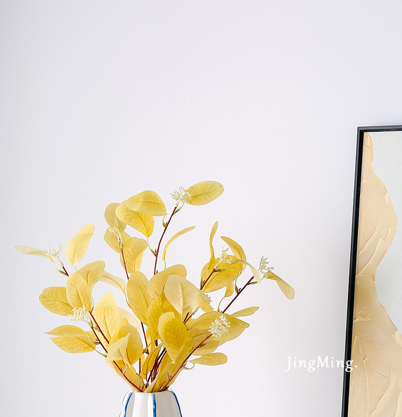 2025 Modern and simple white ceramic vase ornaments, creative hand-painted dried flower arrangement for the living room entrance, sample room soft decoration vase ornaments, vase home ornaments, porcelain vase handicrafts pic 7