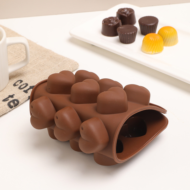 Food-grade silicone cartoon bear QQ candy cheese pudding handmade chocolate mold non-stick high-temperature resistant ice cube tray pic 3