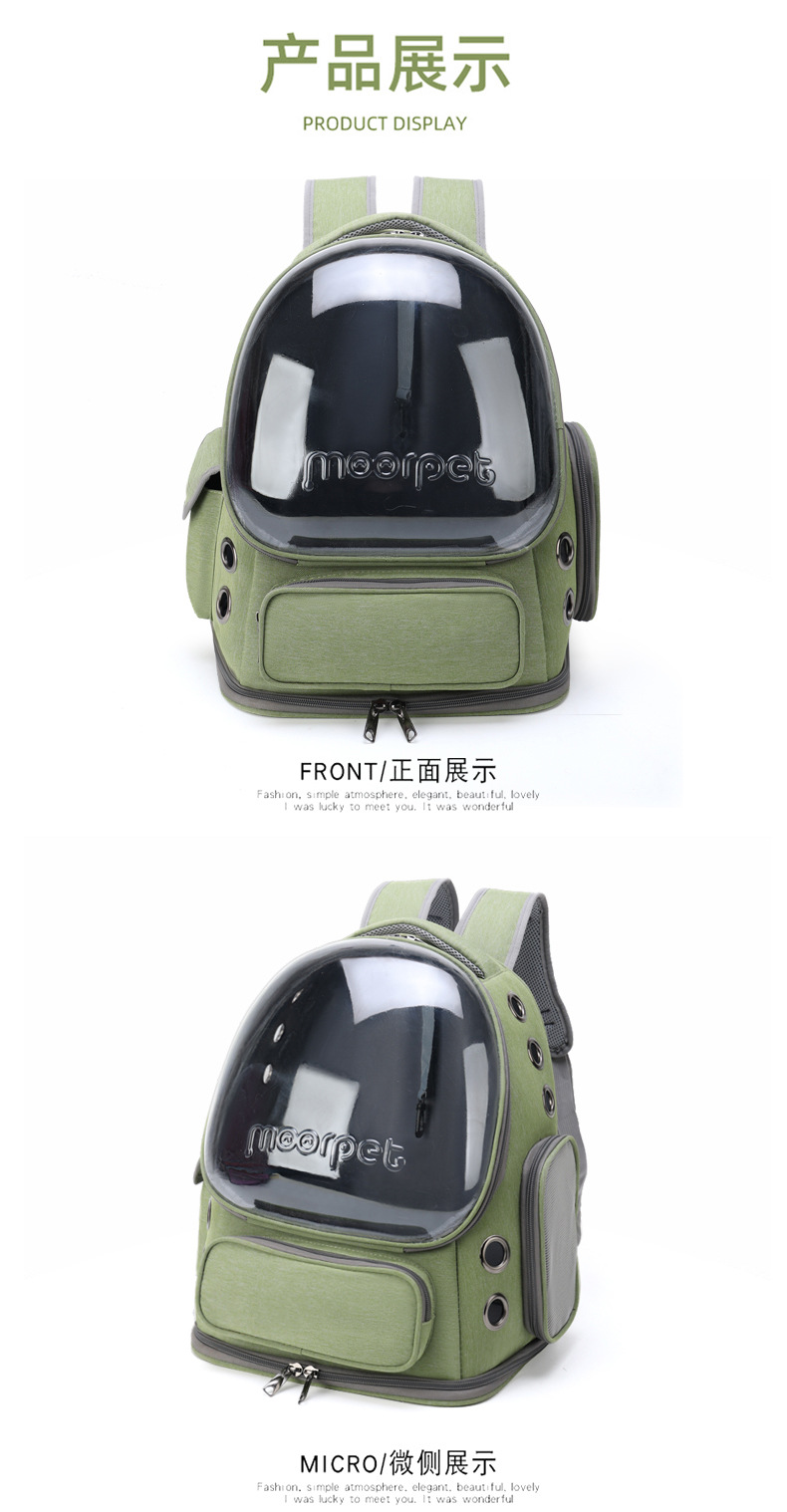 Portable and breathable cat bags for going out, space pet cabin, double-shoulder cat backpack, cat cage, dog and cat schoolbag, cat supplies pic 15