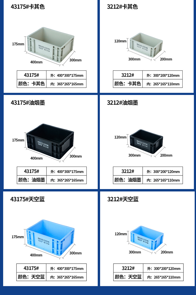 Wholesale industrial-style plastic EU turnover boxes, thickened desktop storage boxes, Japanese-style fish tank filter boxes, hardware toolboxes pic 6